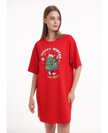 CLE LDR15-1194 Платье жен., красный