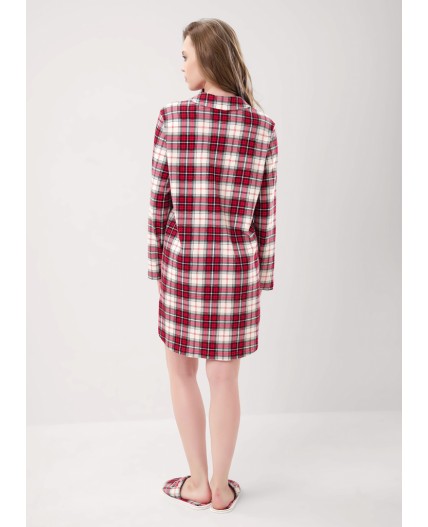 CLE LDR15-1199 Платье жен. Новогоднее чудо, красный/молочный