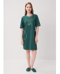 CLE LDR15-1201 Платье жен. Морозко, т.зелёный