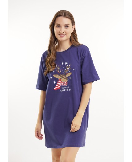 CLE LDR15-1202/1 Платье жен. Конфетти, т.синий