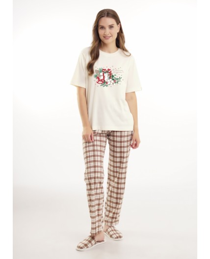 CLE LP15-1200/3 Набор одежды жен. Пихта, молочный/св.коричневый