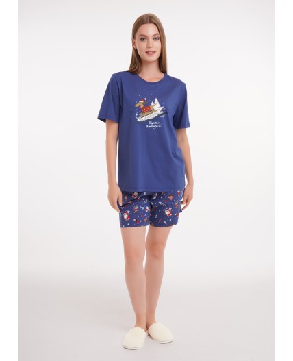 CLE LP15-1202/1 Набор одежды жен. Конфетти, т.синий/красный