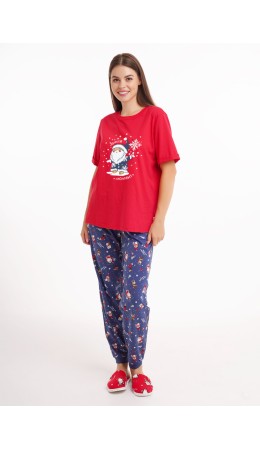 CLE LP15-1202/3 Набор одежды жен. Конфетти, красный/т.синий