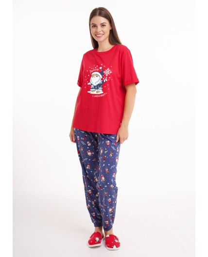 CLE LP15-1202/3 Набор одежды жен. Конфетти, красный/т.синий