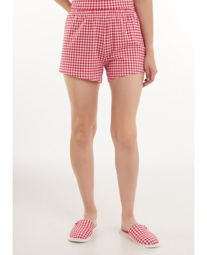 CLE LSET15-1200/1 Пижама жен. Пихта, молочный/красный