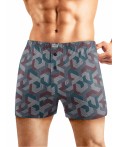 CLE MBX450711 Трусы муж., т.серый/т.бирюзовый