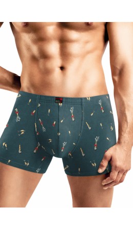 CLE MSH451231 Трусы муж., т.бирюзовый/жёлтый