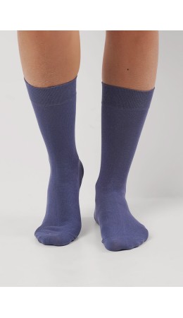 CLE Носки муж.К008Л fashion база хл+эл, джинсовый