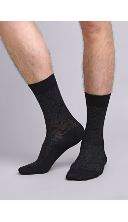 CLE Носки муж.М101Л мерс.хл, чёрный