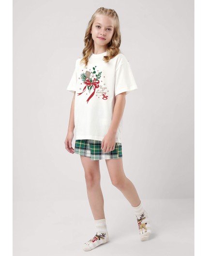 CLE Пижама дев. 759555/29кд_п, молочный