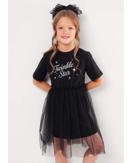 CLE Платье дев. 757255/26кд_п, чёрный