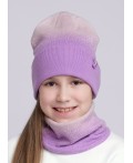 CLE Шапка дет. 533750вн, сиреневый/св.розовый