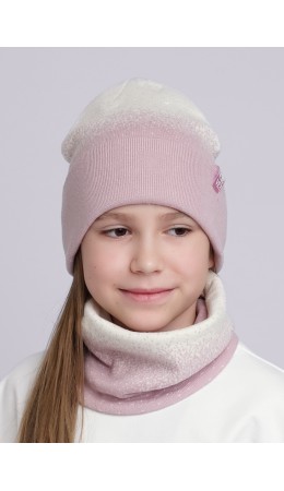 CLE Шапка дет. 533750вн, св.розовый/молочный
