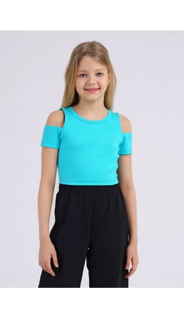 CLE Джемпер дев. 846432шл, бирюзовый