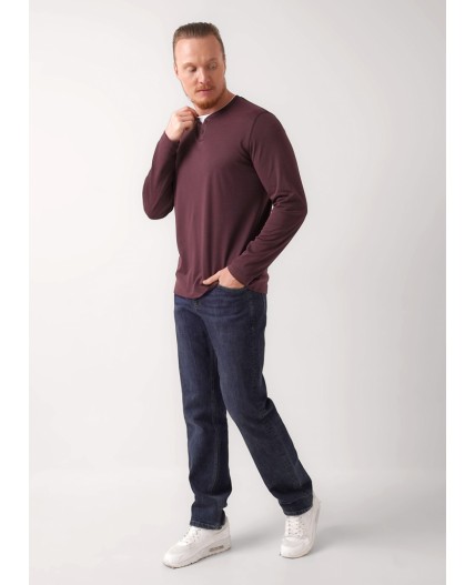 CLE Джемпер муж. 452264/07зэ maxi, т.коричневый/т.синий