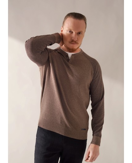 CLE Джемпер муж. 654407хпэ, мулине коричневый