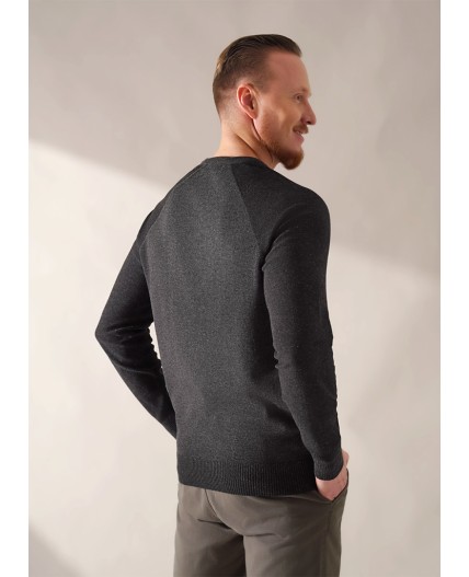 CLE Джемпер муж. 654407хпэ, мулине т.серый