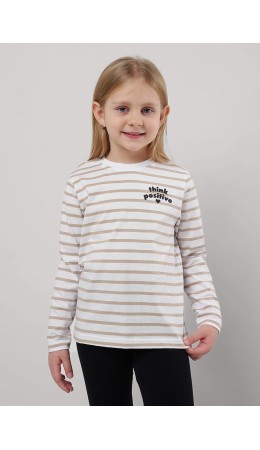 CLE Фуфайка дев. 856756кдн_п, молочный/бежевый