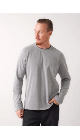 CLE Фуфайка муж. 452438/07зн, белый/т.серый