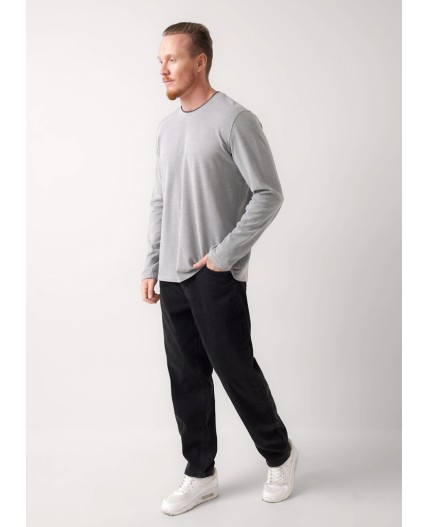 CLE Фуфайка муж. 452438/07зн maxi, белый/т.серый