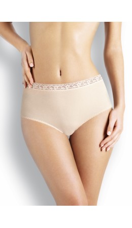 CLE M743 Трусы жен.(Кружево хл, св.бежевый