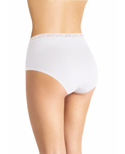 CLE M743 Трусы жен.(Кружево хл, белый