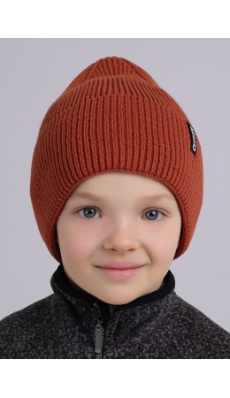 CLE Шапка дет. 433869вн флис, терракотовый