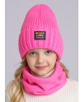 CLE Шапка дет. 433884ап флис, фуксиевый