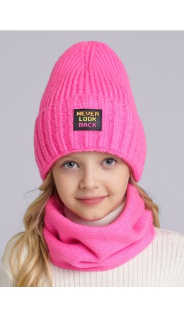 CLE Шапка дет. 433884ап флис, фуксиевый