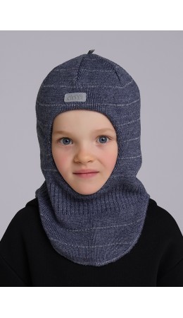 CLE Шапка-шлем дет. 433872ак флис, джинсовый