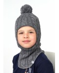 CLE Шапка-шлем дет. 713132ап, меланж серый