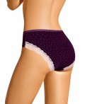CLE C1183 Трусы жен. Виола, т.фиолетовый/молочный