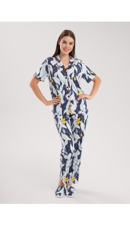 CLE LP15-1209/3 Набор одежды жен. Луна, т.синий/св.серый