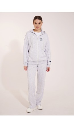 CLE LTR15-008 Брюки жен., меланж св.серый