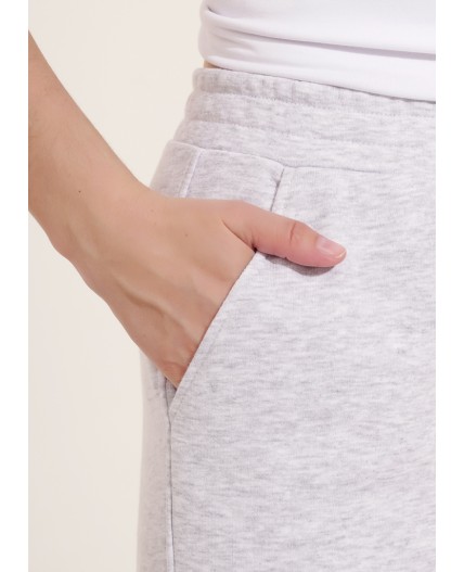 CLE LTR15-008 Брюки жен., меланж св.серый