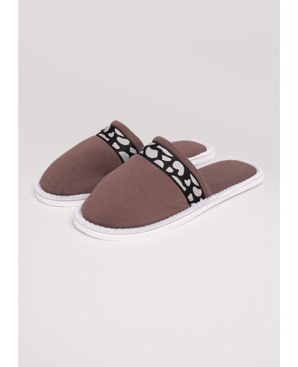 CLE SW25-1164C Пантолеты жен. домаш. Бора-Бора, коричневый