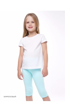 CLE Брюки дев.901439к бриджи, бирюзовый