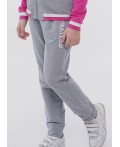 CLE Брюки дев.903347у меланж, меланж св.серый