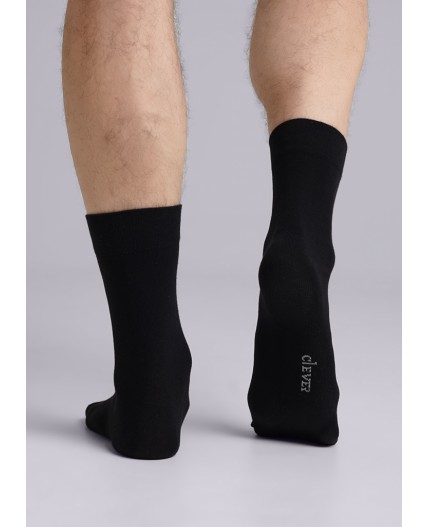 CLE Носки муж.К004Л база хл+эл, чёрный