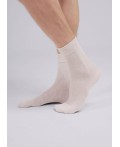 CLE Носки муж.К004Л база хл+эл, меланж св.бежевый