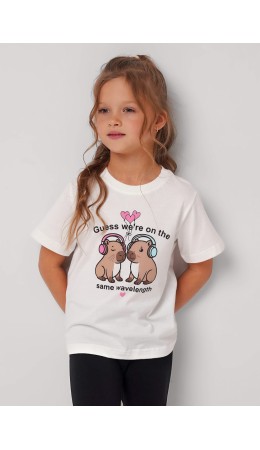 CLE Футболка дев. 756748кд_п1, молочный