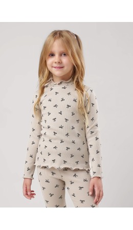 CLE Джемпер дев. 756820шн, бежевый/чёрный