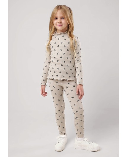 CLE Джемпер дев. 756820шн, бежевый/чёрный