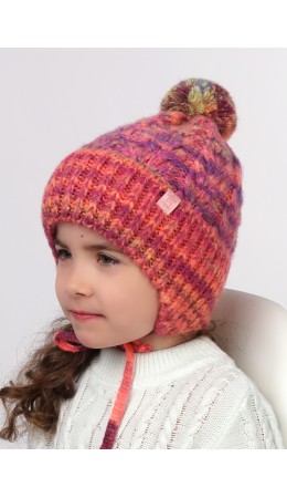 CLE Шапка дет. 423551ап, розовый/св.зелёный