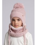 CLE Шапка дет. 433790ап, пудровый/розовый металлик