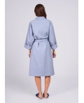 CLE LX24-010р Халат жен. Вафля, голубой