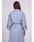 CLE LX24-010р Халат жен. Вафля, голубой