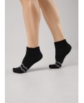 CLEVER Носки жен.Д5506 дизайн база хл+эл, чёрный