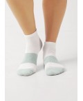 CLEVER Носки жен.Д5507 дизайн база хл+эл, белый/св.зелёный