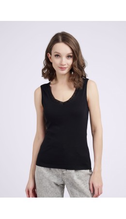 CLE LM115/1у Майка жен. Market line, чёрный